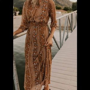 Roolee Deja Print Maxi Dress